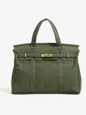 Boatkin Canvas Tote Bag in Army Green